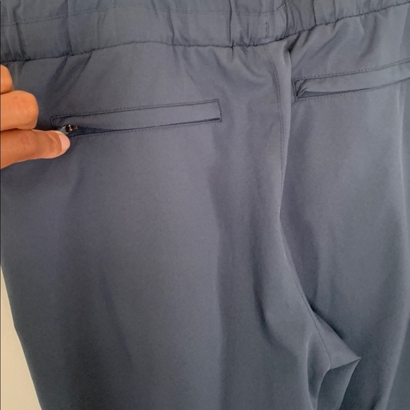 Dusty Blue Drawstring Pants - Picture 4 of 4